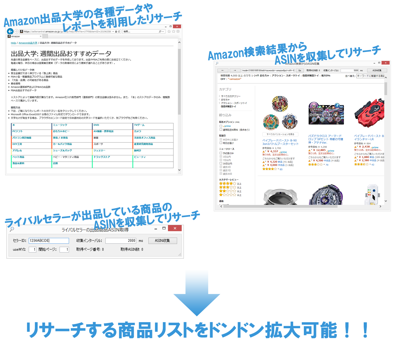 豊富な情報取得 計算する差額は自由自在
